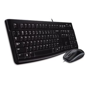 Logitech MK120, RUS, черный - Клавиатура + мышь