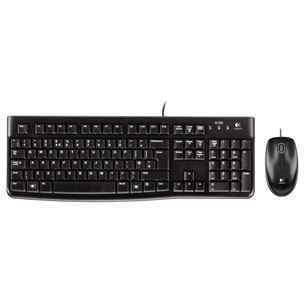 Logitech MK120, RUS, черный - Клавиатура + мышь