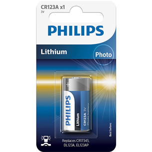 Baterija Philips CR123 Lithium 3 V (CR17345) CR123A/01B