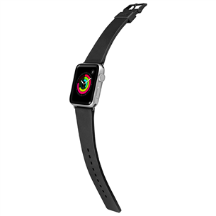 Dirželis Laut Active Apple Watch, 38mm, Silikoninis, Juodas