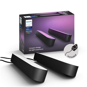 Philips Hue Play, White and Color Ambiance, 2 pcs, black - Smart Light Kit