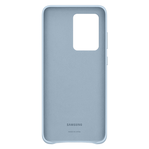 Dėklas Samsung Galaxy S20 Ultra, Odinis, Mėlynas