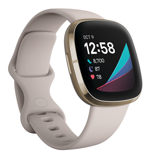 Fitbit Sense, gold/white - Smartwatch FB512GLWT