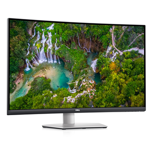 Dell S3221QS, 32'', 4K UHD, LED VA, изогнутый, серебристый - Монитор S3221QS