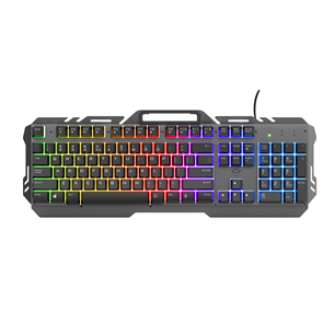 black rainbow gaming keyboard