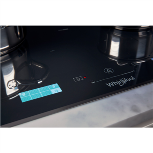 Whirlpool, width 65 cm, frameless, black - Built-in Induction Hob