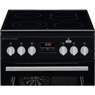 Electrolux, 58 L, black - Freestanding Ceramic Cooker