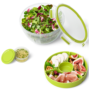 Tefal Masterseal & Go, 2.6 L, clear/green - Salad bowl