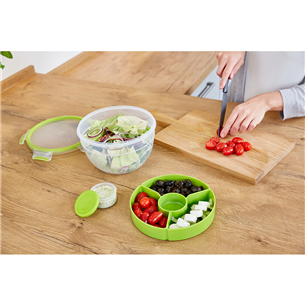 Tefal Masterseal & Go, 2.6 L, clear/green - Salad bowl