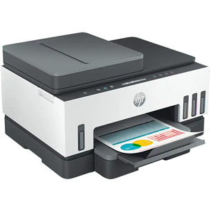 HP Smart Tank 750, BT, WiFi, LAN, duplex, white/gray - Multifunctional Color Inkjet Printer 6UU47A#670