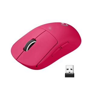 Pelė Logitech Pro X Superlight, Belaidė, Magenta