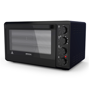 Brock, 50 L, 3300 W, black - Mini Oven with 2 Infrared Cooking Plates