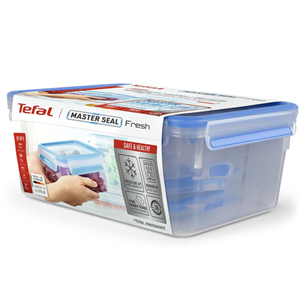 Tefal Masterseal, 5 pcs, clear/blue - Fresh box set