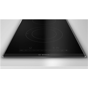 Bosch Domino, width 30.6 cm, steel frame, black - Built-in Ceramic Hob