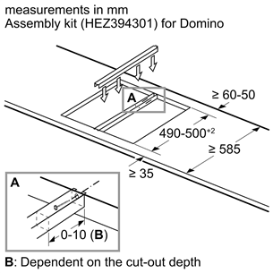 Kaitlentė Bosch Domino PKF375FP2E