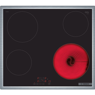 Bosch Serie 4, width 58.3 cm, steel frame, black - Built-in Ceramic Hob