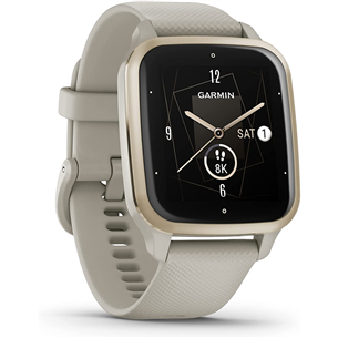 Garmin Venu Sq 2 - Music Edition, 40 mm, french gray / cream gold - Smartwatch