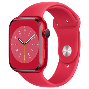 Išmanusis laikrodis Apple Watch Series 8 GPS + Cellular, Sport Band, 45mm, (PRODUCT)RED