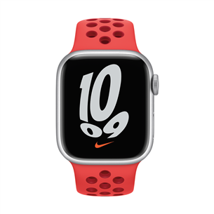 Apple Watch 41 мм, Nike Sport Band, красный - Сменный ремешок