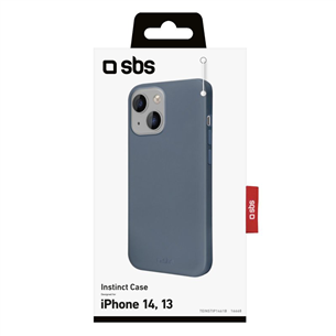 SBS Instinct cover, iPhone 14, blue- Smartphone cover