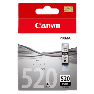 Rašalo kasetė Canon PGI-520BK, Juoda 2932B001