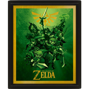Plakatas Pyramid International Framed 3D Effect Poster Legend of Zelda Link
