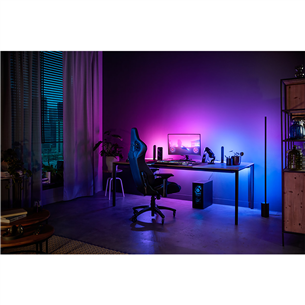 LED juosta Philips Hue Play Gradient PC Lightstrip, 24''-27'' + Bridge, black/white