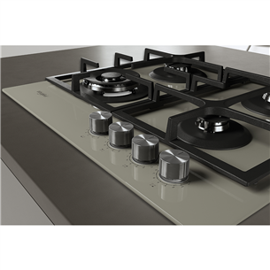 Whirlpool, width 59 cm, beige - Built-in Gas Hob