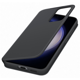 Dėklas Samsung Galaxy S23, Smart View Wallet, juodas