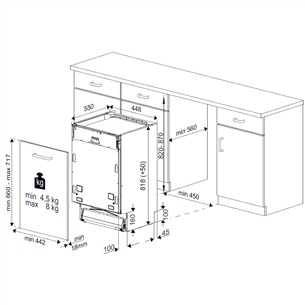 Indaplovė Beko Beyond BDIS38040Q, 10 komplektų talpa, plotis 44,8 cm