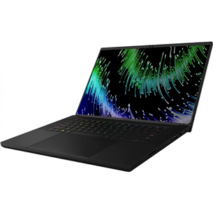 Nešiojamas kompiuteris Razer Blade 16, QHD+, 240 Hz, i9, 32 GB, 1 TB, RTX 4080, black