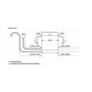 Bosch Serie 4, 13 place settings, width 60 cm - Built-in dishwasher