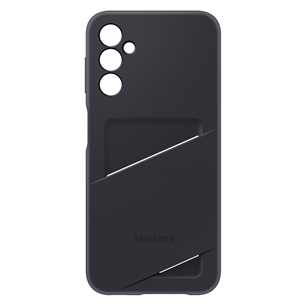 Samsung Card Slot Cover, Galaxy A14, с карманом для карты, черный - Чехол