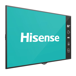 Hisense 86B4E30T, 86'', Ultra HD, DLED, 16/7, 500 nits - Display