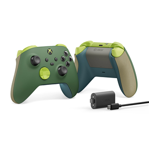 Žaidimų pultelis Microsoft Xbox One / Series X/S Remix + Play and Charge Kit, green