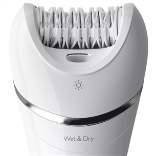 Philips Epilator Series 8000, Wet & Dry, white - Epilator