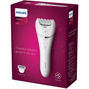 Epiliatorius Philips Epilator Series 8000, Wet & Dry