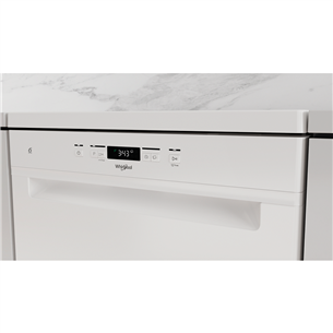 Whirlpool, 14 place settings, white - Free standing dishwasher