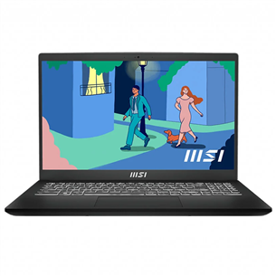 MSI Modern 15 B12M, 15.6'', FHD, i5, 8 GB, 512 GB, ENG, juodas - Nešiojamas kompiuteris MODERN15-B12M-414NL