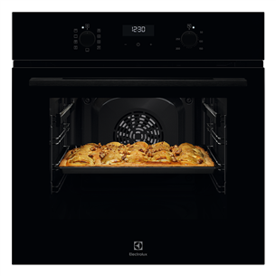 Electrolux 600 SteamBake, 65 л, черный - Интегрируемый духовой шкаф