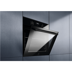 Electrolux 600 SteamBake, 65 L, black - Built-in oven