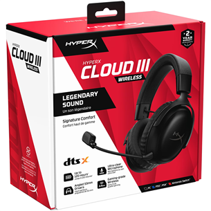 HyperX Cloud III Wireless, black - Wireless headset