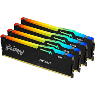 Kingston RAM Fury Beast 64GB DDR5-6000 Kit4 RGB - RAM KF560C40BBAK4-64