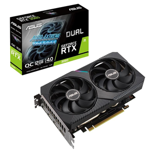 ASUS NVIDIA GeForce RTX 3060, 12GB, GDDR6, 192 bit - Vaizdo plokštė