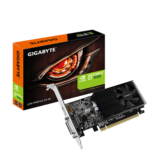 Gigabyte NVIDIA GeForce GT 1030, 2GB, GDDR4, 64 bit - Vaizdo plokštė 4719331303280