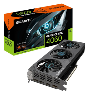 Gigabyte NVIDIA GeForce RTX 4060, 8GB, GDDR6, 128 bit - Vaizdo plokštė 4719331313708