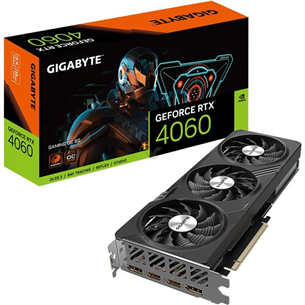 Gigabyte NVIDIA GeForce RTX 4060, 8GB, GDDR6, 128 bit - Vaizdo plokštė