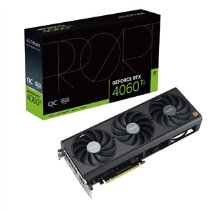 ASUS NVIDIA GeForce RTX 4060 Ti, 16 ГБ, GDDR6, 128 бит - Графическая карта 4711387275504