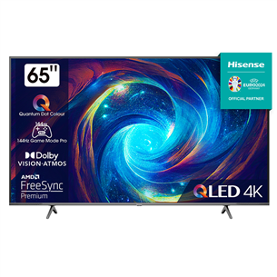 Televizorius Hisense E7KQ PRO, 65'', Ultra HD, QLED 65E7KQPRO