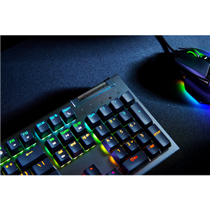 Razer BlackWidow V4 X, Green Switch, механическая, US, черный - Клавиатура